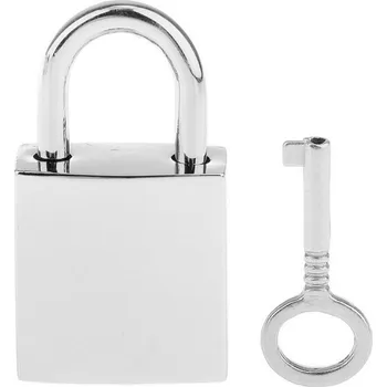 Visací zámek Šperky4U Malý zámeček lesklý, rozměr 40 x 22 mm - ZA0018