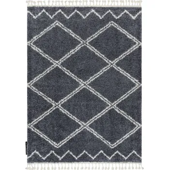 Koberec Dywany Łuszczów Kusový koberec Berber Asila B5970 grey and white Rozměry koberců: 120x170