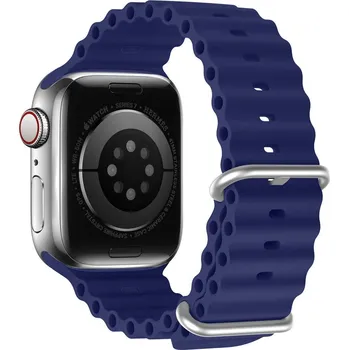 Řemínek na hodinky DUX DUCIS Ocean Wave - sportovní silikonový řemínek pro Apple Watch 38/40/41mm modrý