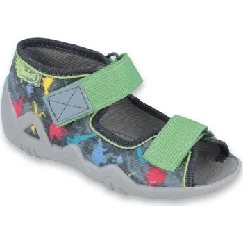 Chlapecké sandály BEFADO 250P092 chlapecké sandálky 2SZ šedé dinosauři 19 250P092_19