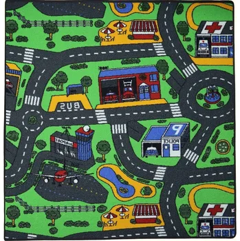 Koberec Dětský kusový koberec City life čtverec, 80x80, vícebarevná, dětský pokoj, Vopi - 1 rok na vrácení + DOPRAVA ZDARMA k Vám i zpět