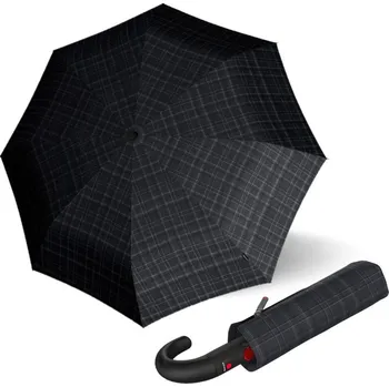Deštník Knirps T.260 PRINTS CHECK - elegantní pánský plně automatický deštník