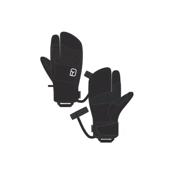 Rukavice Ortovox Full Leather 3 Finger Glove M black raven S rukavice + DÁREK DLE VÝBĚRU!