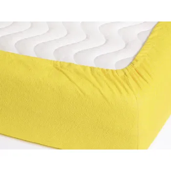 Prostěradlo Dreamy Linens Prostěradlo froté, nepropustné, světle žluté Rozměry: 70 x 140 cm Dreamy Linens