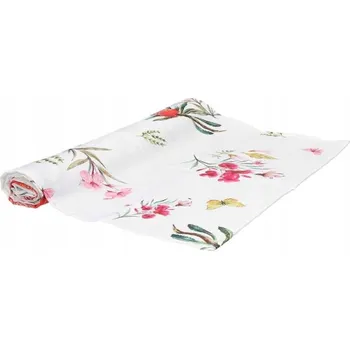 ubrus Běhoun bílý 140 x 40 cm