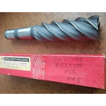 Fréza Fréza válcová čelní hrubozubá, HSS, kuželová stopka - 63x180 mm, F411940,222148 (Morse kužel 5)