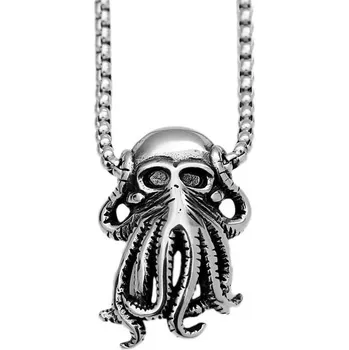 Řetízek Ocelový náhrdelník a přívěšek chobotnice