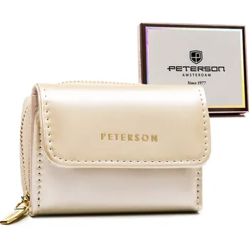 Peněženka Elegantní dámská peněženka z lakované ekologické kůže Barva: Krémová