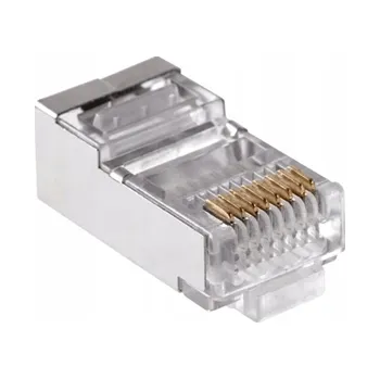 Síťový kabel Konektor UTP CAT5e RJ45 8p8c stíněný neskládaný na drát