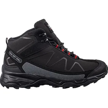 Pánská treková obuv Černé Vysoké šněrovací pánské trekové boty 2147B/R-M Velikost: 44