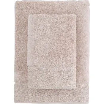 Pánský župan Soft Cotton Osuška HERA 85x150 cm Barva: Béžová