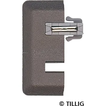 Modelová železnice TT - zakončení kolejí s podložím