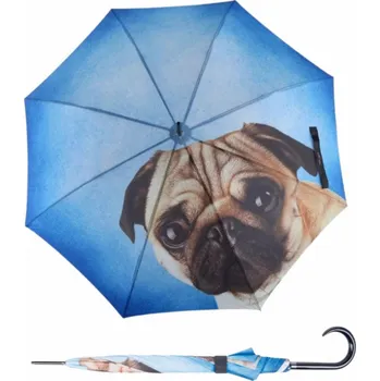 Deštník Doppler Modern Art LAZY DOG - holový vystřelovací deštník