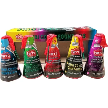 Zábavní pyrotechnika Fontána Mini Conic Fountain 5ks