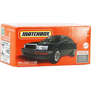 autíčko Lexus LS 400 1994 černá 1:64 - MATCHBOX Lexus LS400 - model auta 1/64