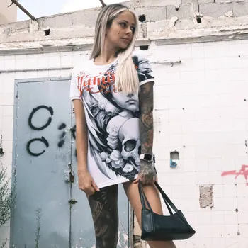 Dámské triko Yakuza Angelic Urban 25121 white velikost: XXL