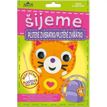 kreativní sada EASY CRAFT Kreativní tvoření - šijeme plstěné zvířátko - Kočička