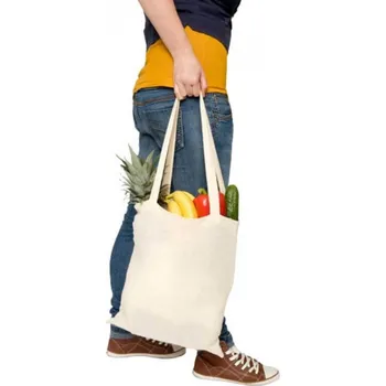 Printwear Základní plátěnná taška s dlouhými uchy Barva: Natural, Velikost: cca. 38 x 42 cm XT104