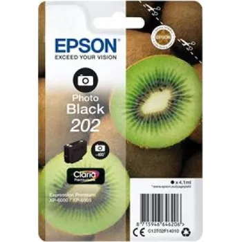 Náplň Epson 202, C13T02F14020 foto černá blistr s RF / akustickým alarmem
