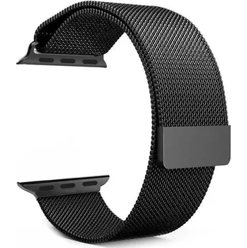 Řemínek na hodinky Milánský tah 42mm/44mm černý pro Apple Watch