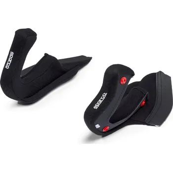 Helma na motorku Sparco náhradní lícní polstrování pro helmy FLUX RJ / RJ-i / RJ-i Carbon černá XL