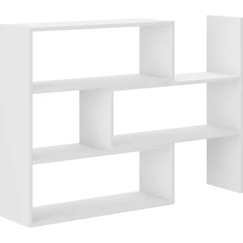 regál Regál KAROL 03 | nastavitelná šířka 72,5-125 cm x 83 cm | bílá | lamino o síle 22 mm