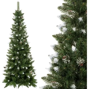 Vánoční dekorace Springos Borovice Slim diamantová 250 cm 105 cm x 250 cm