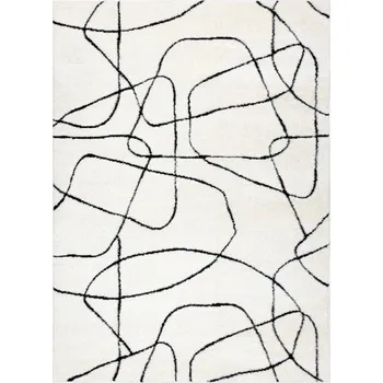 Koberec Kusový koberec Mode 8522 abstract cream/black, 80x150, béžová, chodba / předsíň, Dywany Łuszczów - 1 rok na vrácení + DOPRAVA ZDARMA k Vám i zpět