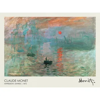 Plakát Plakát, Obraz - Impression, Sunrise (1872), Claude Monet