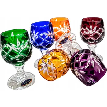 Sklenice Barevné křišťálové sklenice na vodku 40 ml