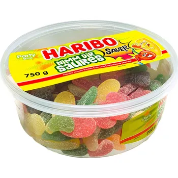 Bonbon HARIBO PARTY BOX SAUER - kyselé želatinové bonbony - 750g