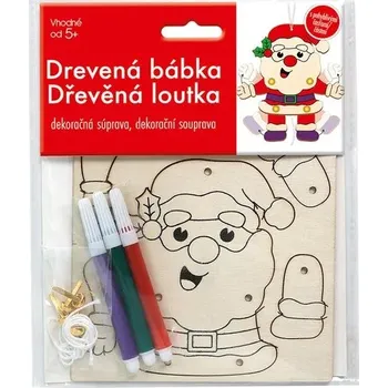 kreativní sada EASY CRAFT Kreativní tvoření - tvoříme dřevěnou loutku - Mikuláš / Santa