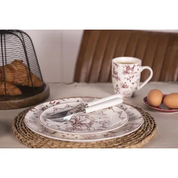 Talíř Porcelánový dezertní talíř Pretty Forest - Ø 20*2 cm