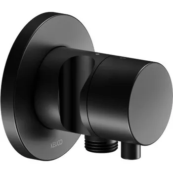 Vodovodní baterie Keuco IXMO podomítkový přepínací ventil, pro 2 spotřebiče, s připojením pro hadici a s držákem, matná černá