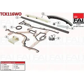 Sada rozvodového řetězu FAI AutoParts TCK116WO