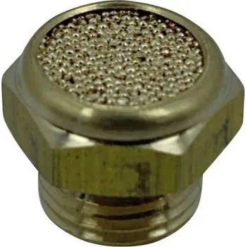 TRU COMPONENTS pneumatický tlumič hluku TC-12770324 Vnější závit G1/8 15 bar mosaz 1 ks