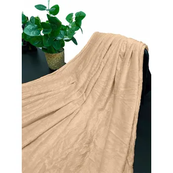 Polštář Top textil Mikroflanelová deka 150x200 cm béžová