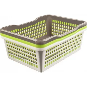 chlebník košík 37l 47,5x37,8x20,8cm, prolamovaný, 5barev, plast