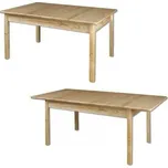 Drewmax Rozkládací stůl ST102 S140(200) masiv (Barva dřeva: Olše)