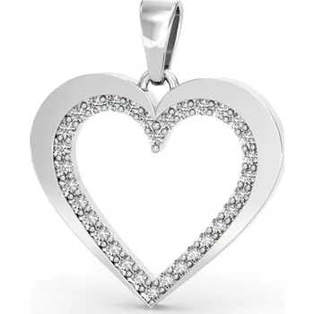 Přívěsek Romantický přívěsek Stacy, bílé zlato se zirkony, 585-66-2-0279.1B00.0.00.001.23