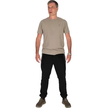 Rybářské oblečení Fox Tepláky Premium 310 Joggers - Black/Camo Velikost: XXXL