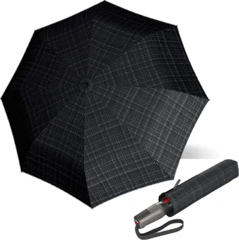 Deštník Knirps T.400 PRINTS CHECK - elegantní pánský plně automatický deštník