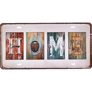 Plechová cedule Kovová cedule HOME