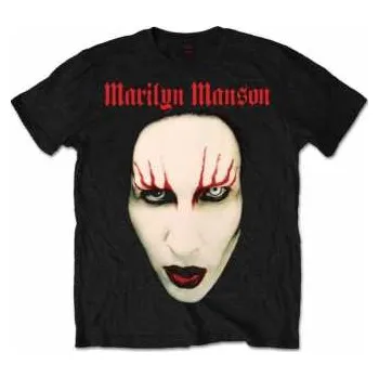 Merch Marilyn Manson: Tričko Red Lips M 2020