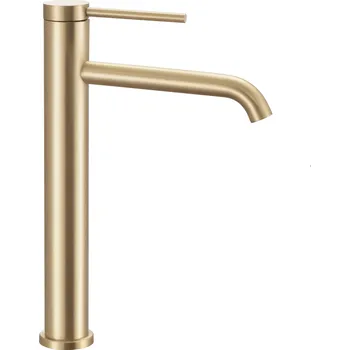 Vodovodní baterie Rea Clif, vysoká umyvadlová baterie h-295, zlatá matná, REA-B5329