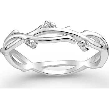 Prsten Prstýnkárna Stříbrný větvičkový prsten Kiara s kubickými zirkony AG 925 ≤ 1,3 g Velikost prstenu: 7 (54/55)