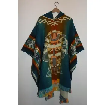 Dámské pončo Pončo (lamí vlna, Ekvádor, Inti Raymi)