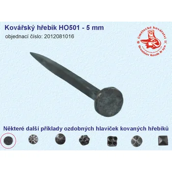 Hřebík Kovářský hřebík HO501 - 5 mm - 2012081016