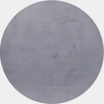 Vopi Kusový koberec kruh Pouffy 5100 grey (Varianta: Kruh 120 cm průměr)