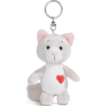 NICI Klíčenka plyšová 10 cm, kočička Love Green